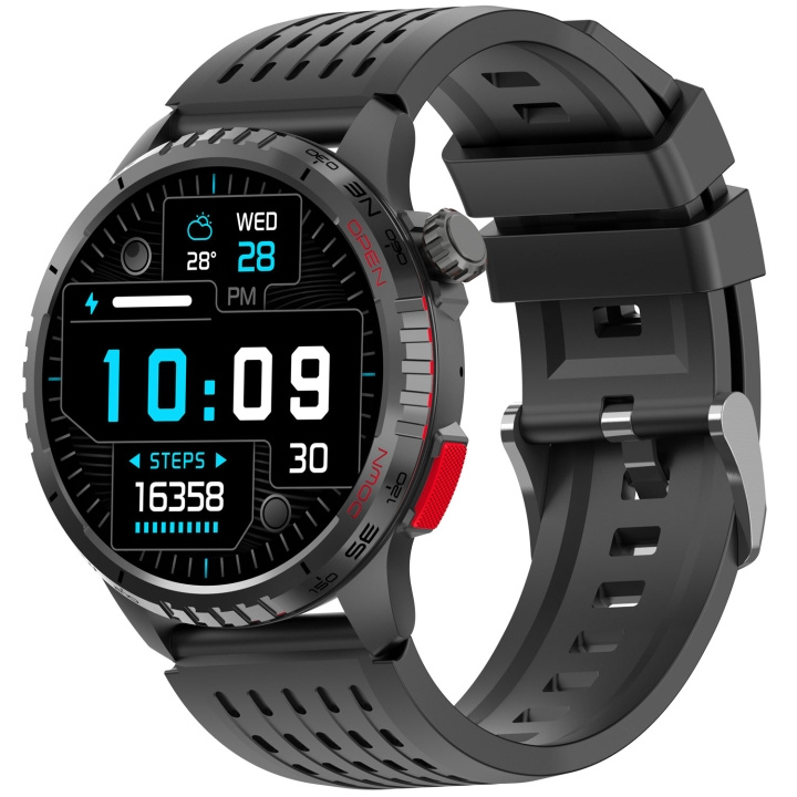 Denver SmartWatch GPS AMOLED Hälsokoll SWG-345B Svart in de groep SPORT, VRIJE TIJD & HOBBY / Smartwatch & Activiteitsmeters / Smartwatches bij TP E-commerce Nordic AB (D37571)