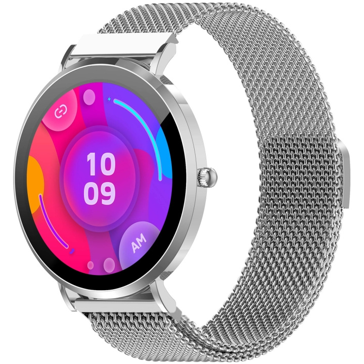 Denver SmartWatch AMOLED Hälsokoll Sport-läge SWC-394S Silver in de groep SPORT, VRIJE TIJD & HOBBY / Smartwatch & Activiteitsmeters / Smartwatches bij TP E-commerce Nordic AB (D37572)