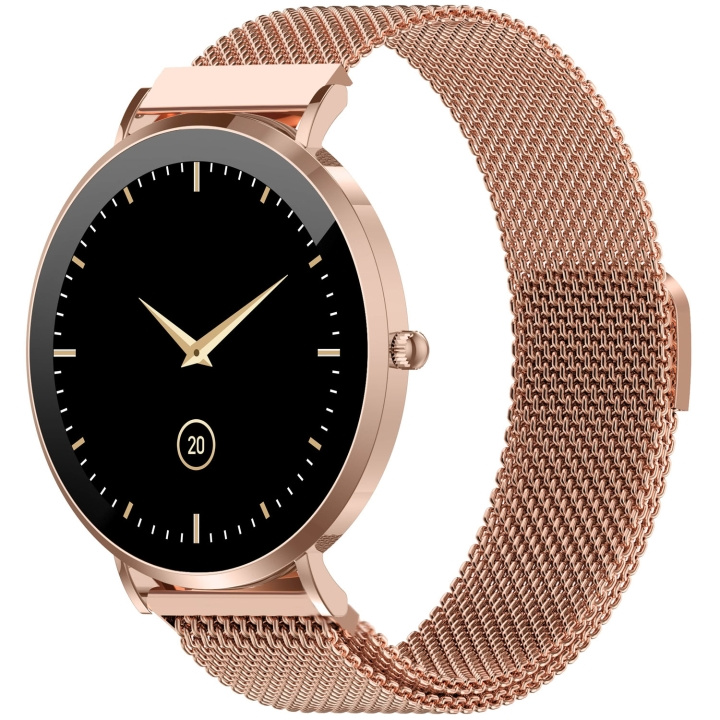 Denver SmartWatch AMOLED Hälsokoll Sport-läge SWC-394S Rosé in de groep SPORT, VRIJE TIJD & HOBBY / Smartwatch & Activiteitsmeters / Smartwatches bij TP E-commerce Nordic AB (D37573)
