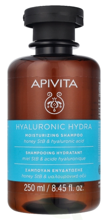 Apivita Hyaluronic Hydra Moisturizing Shampoo Honey StB & Hyaluronic Acid 250 ml in de groep BEAUTY & HEALTH / Haar & Styling / Haarverzorging / Shampoo bij TP E-commerce Nordic AB (D37607)