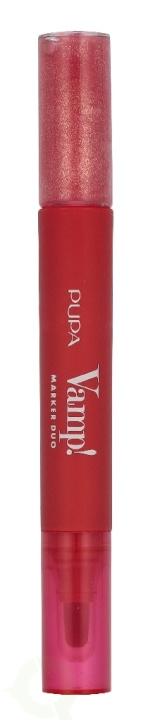 Pupa Milano Pupa Vamp! Marker Duo 4 ml #004 Spicy Raspberry / lip marker 1,4ml / lip gloss 2,6ml in de groep BEAUTY & HEALTH / Makeup / Lippen / Lipp gloss bij TP E-commerce Nordic AB (D37712)
