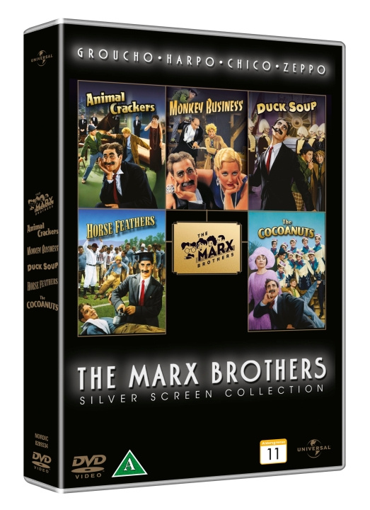 Marx Brothers silver screen collection (5 DVD Box set) in de groep HOME ELECTRONICS / Audio & Beeld / TV & Accessoires / Films / DVD bij TP E-commerce Nordic AB (D37848)