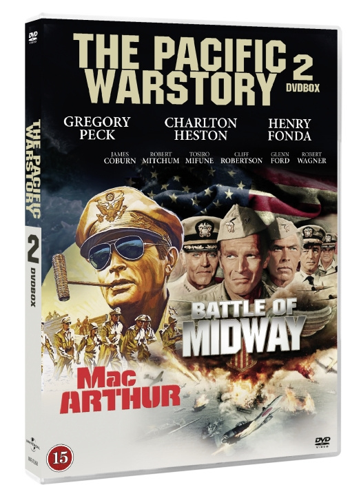 The Pacific War Story - 2 Disc Box set contains Midway and MacArthur Movie (Limited edition) (DVD) in de groep HOME ELECTRONICS / Audio & Beeld / TV & Accessoires / Films / DVD bij TP E-commerce Nordic AB (D37892)