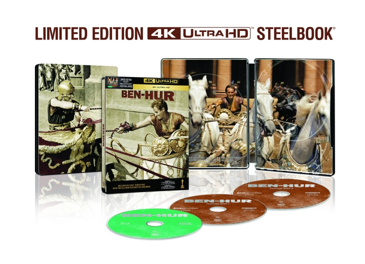 Ben Hur - Steelbook 3-disc (4K UHD + BD) in de groep HOME ELECTRONICS / Audio & Beeld / TV & Accessoires / Films / Blu-ray bij TP E-commerce Nordic AB (D38174)