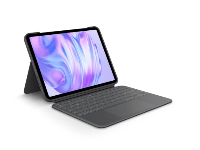 Logitech Combo Touch iPad Pro 11 inch (M4) - Grafiet - Pan - Nordic in de groep SMARTPHONE & TABLETS / Tablets bij TP E-commerce Nordic AB (D38263)