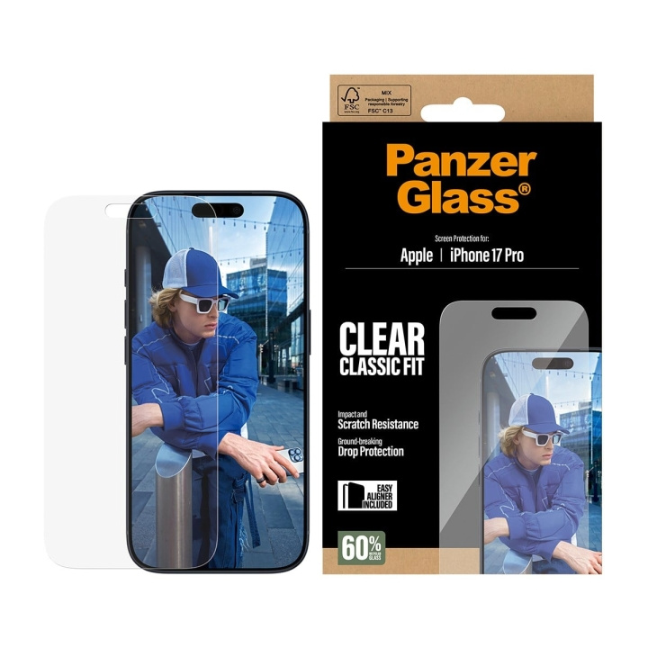 PanzerGlass Schermbeschermer voor iPhone 17 Pro/Classic met EasyAligner in de groep SMARTPHONE & TABLETS / Mobielbescherming / Apple / iPhone 17 bij TP E-commerce Nordic AB (D38293)