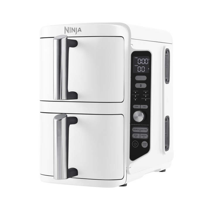 Ninja Double Stack XL - SL400EUWH – Luchtfriteuse met twee lades (9,5 l) en SYNC & MATCH in de groep HUISHOUDEN & TUIN / Huishoudelijke apparaten / Airfryers & friteuses bij TP E-commerce Nordic AB (D38298)