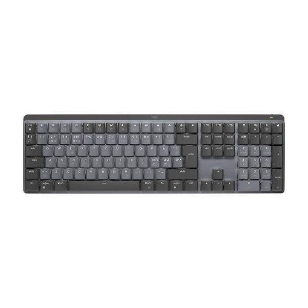 Logitech MX Mechanical Wireless verlicht toetsenbord - Nordic - Lineaire schakelaars in de groep COMPUTERS & RANDAPPARATUUR / Muizen en toetsenborden / Toetsenborden bij TP E-commerce Nordic AB (D38323)
