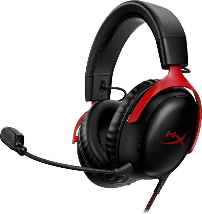 HP HyperX - Cloud III bedraad zwart/rood in de groep COMPUTERS & RANDAPPARATUUR / GAMING / Koptelefoon bij TP E-commerce Nordic AB (D38326)