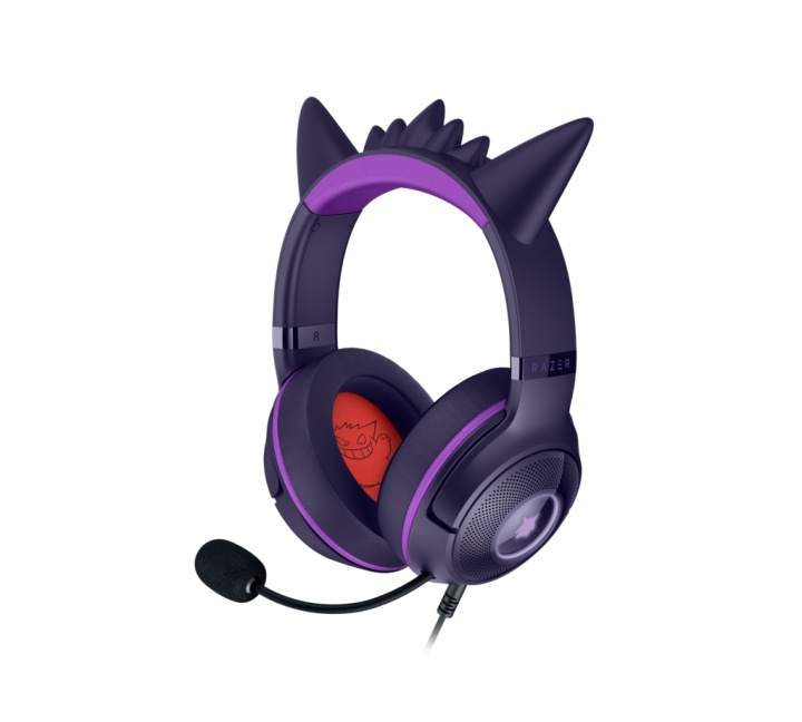 Razer Kraken Kitty V2 - Pokémon Gengar-editie in de groep HOME ELECTRONICS / Audio & Beeld / Koptelefoon & Accessoires / Koptelefoon bij TP E-commerce Nordic AB (D38327)