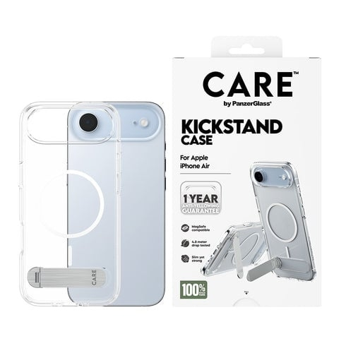 PanzerGlass - CARE Feature Case Transparant met standaard & MagSafe - iPhone Air in de groep SMARTPHONE & TABLETS / Mobielbescherming / Apple / iPhone Air bij TP E-commerce Nordic AB (D38332)