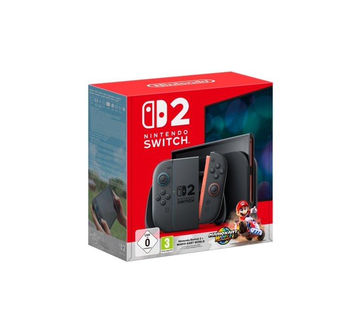 Nintendo Switch 2 + Mario Kart World bundle (Download code) in de groep HOME ELECTRONICS / Spelconsoles en accessoires / Nintendo Switch 2 bij TP E-commerce Nordic AB (D38402)