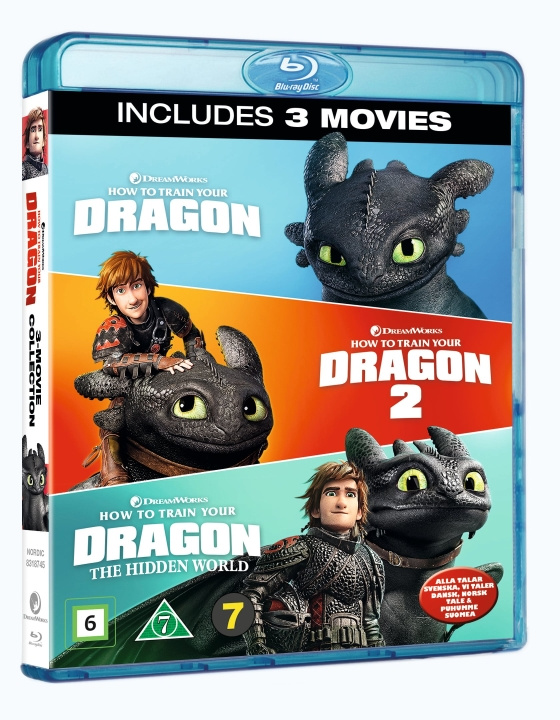How To Train Your Dragon 1-3 Box (Blu-ray) in de groep HOME ELECTRONICS / Audio & Beeld / TV & Accessoires / Films / Blu-ray bij TP E-commerce Nordic AB (D38710)