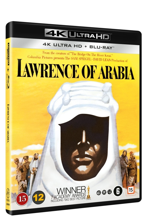 Lawrence of Arabia (4K Ultra-HD + Blu-ray) (Nordic) (4 DISC edition) in de groep HOME ELECTRONICS / Audio & Beeld / TV & Accessoires / Films / Blu-ray bij TP E-commerce Nordic AB (D38737)