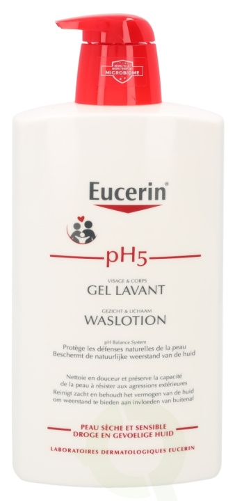 Eucerin pH5 Waslotion w/Pump 1000 ml in de groep BEAUTY & HEALTH / Huidsverzorging / Gezicht / Dagcrème bij TP E-commerce Nordic AB (D39085)