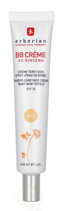 Erborian BB Cream Au Ginseng 5-In-1 Baby Skin Effect SPF20 40 ml Nude in de groep BEAUTY & HEALTH / Huidsverzorging / Zonnebank / Zonnebescherming bij TP E-commerce Nordic AB (D39495)