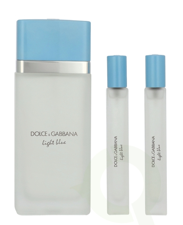 Dolce & Gabbana Light Blue Giftset 120 ml Edt Spray 100ml/Travel Spray 10ml/Travel Spray 10ml in de groep BEAUTY & HEALTH / Geuren & Parfum / Parfum bij TP E-commerce Nordic AB (D39518)