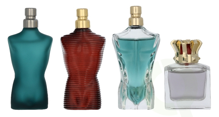 J.P. Gaultier Classique Miniatures Set 28 ml Le Male Edt Spray 7ml/Scandal Edt Spray 7ml/Le Male Elixir Spray 7ml/Beau Edt Spray 7ml in de groep BEAUTY & HEALTH / Cadeausets / Cadeausets voor haar bij TP E-commerce Nordic AB (D39536)