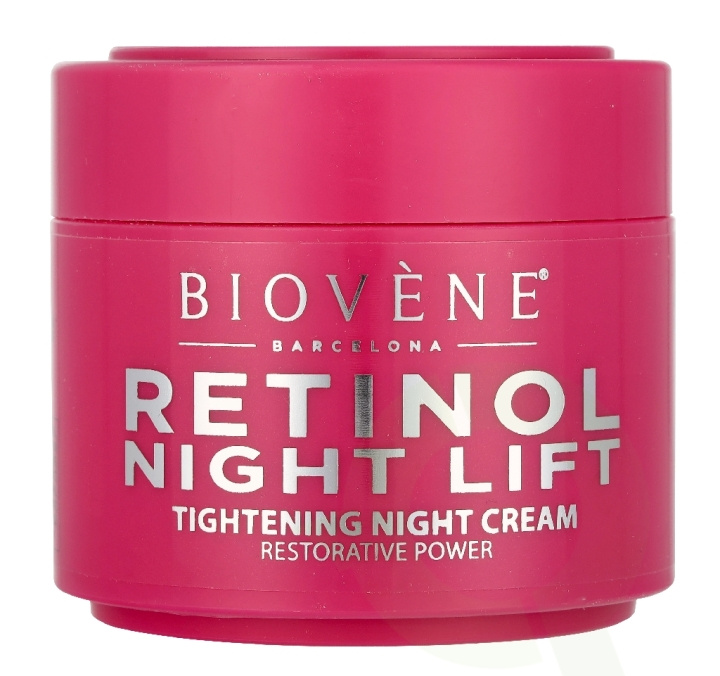 Biovene Retinol Night Lift Night Cream 50 ml Organic Strawberry in de groep BEAUTY & HEALTH / Huidsverzorging / Gezicht / Nachtcrème bij TP E-commerce Nordic AB (D39651)