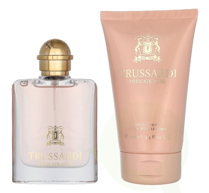 Trussardi Delicate Rose Giftset 150 ml Edt Spray 50ml/Body Lotion 100ml in de groep BEAUTY & HEALTH / Geuren & Parfum / Parfum / Parfum voor haar bij TP E-commerce Nordic AB (D39687)