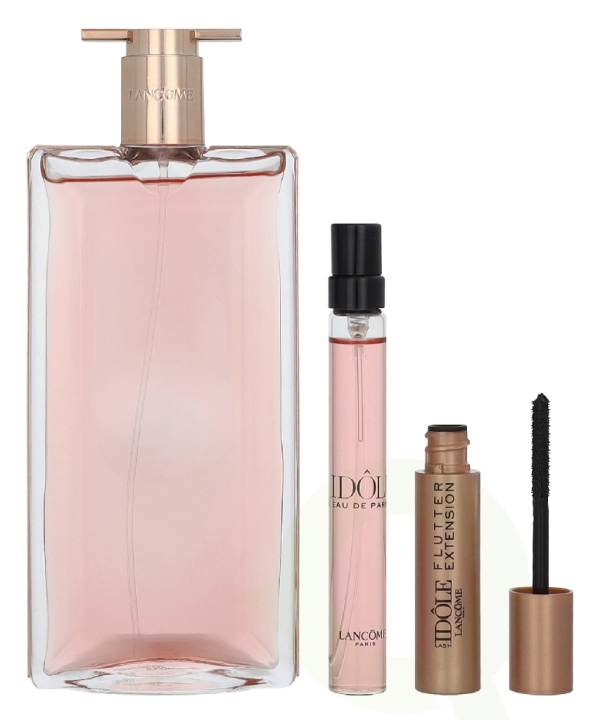 Lancome Lancôme Idole Giftset 62 ml Edp Spray 50ml/Edp Spray 10ml/#01 Black Lash Idole Flutter Extension Mascara 2ml in de groep BEAUTY & HEALTH / Cadeausets / Cadeausets voor haar bij TP E-commerce Nordic AB (D39697)