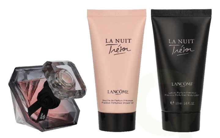 Lancome La Nuit Tresor Giftset 130 ml eDP Spray 30ml/Body Lotion 50ml/Shower Gel 50ml in de groep BEAUTY & HEALTH / Cadeausets / Cadeausets voor haar bij TP E-commerce Nordic AB (D39698)