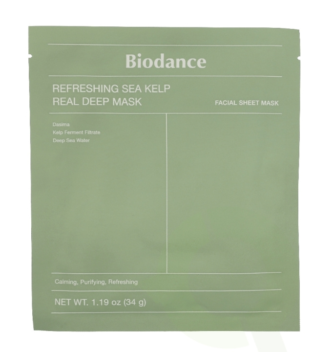Biodance Refreshing Sea Kelp Real Deep Mask 34 g in de groep BEAUTY & HEALTH / Huidsverzorging / Gezicht bij TP E-commerce Nordic AB (D39713)