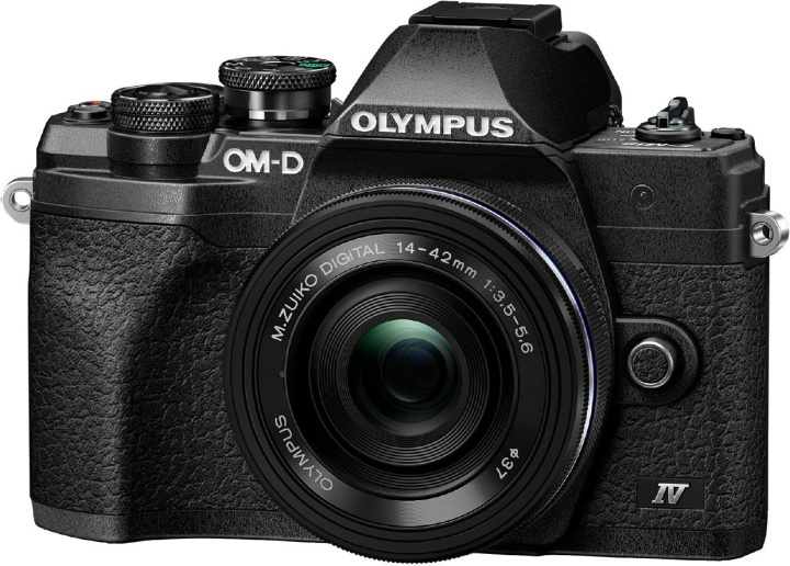 OM Digital Solutions Olympus OM-D E-M10 Mark IV + 14-42 mm EZ, zwart in de groep HOME ELECTRONICS / Foto & Video / Camera\'s bij TP E-commerce Nordic AB (D39768)