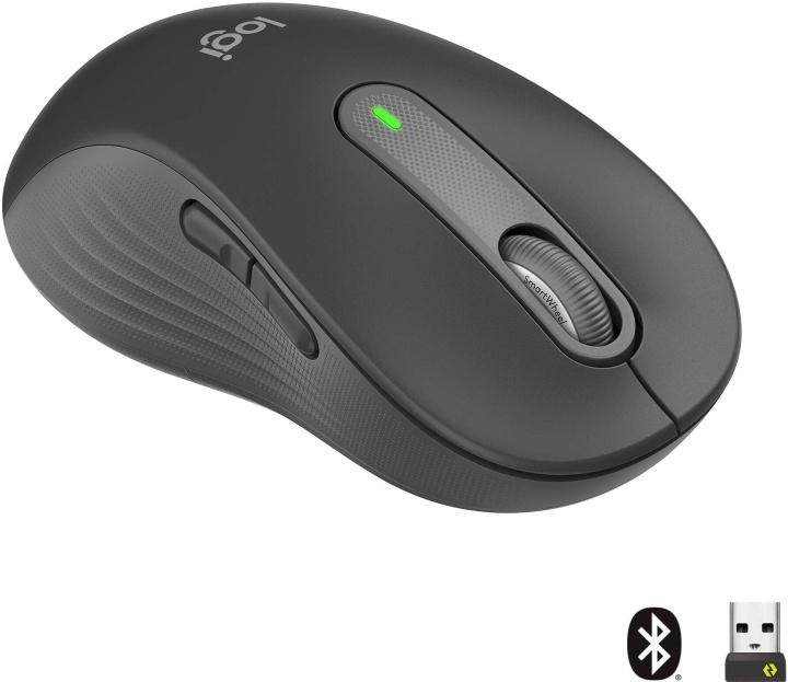 Logitech Signature M650 L LEFT - draadloze muis, zwart in de groep COMPUTERS & RANDAPPARATUUR / Muizen en toetsenborden / Muizen bij TP E-commerce Nordic AB (D39796)