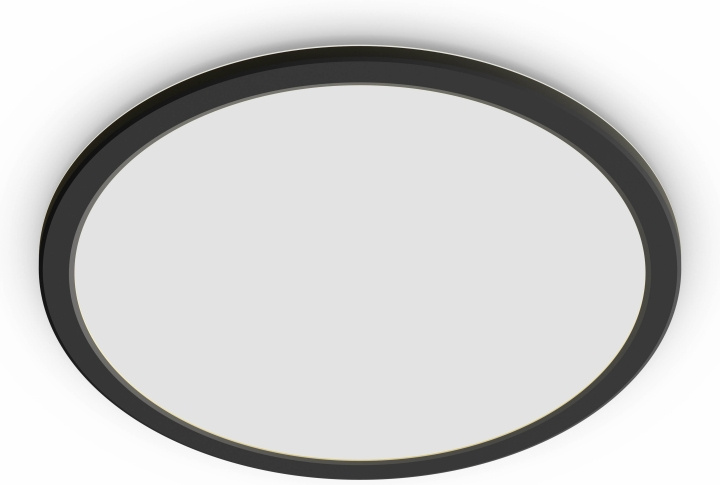 Philips Superslim CL550 plafondlamp, rond, zwart, 1300 lm, 2700K in de groep HOME ELECTRONICS / Verlichting / Plafondverlichting bij TP E-commerce Nordic AB (D39799)