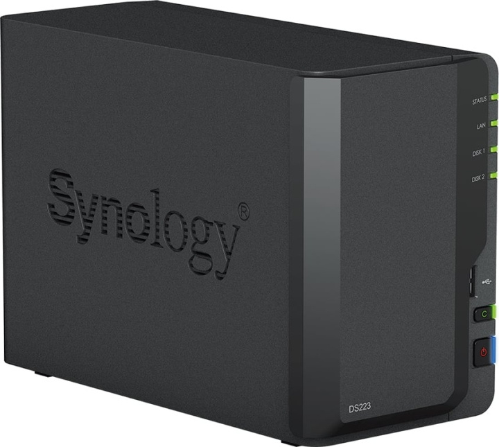 Synology DiskStation DS223 - netwerkserver in de groep COMPUTERS & RANDAPPARATUUR / Netwerk bij TP E-commerce Nordic AB (D39876)