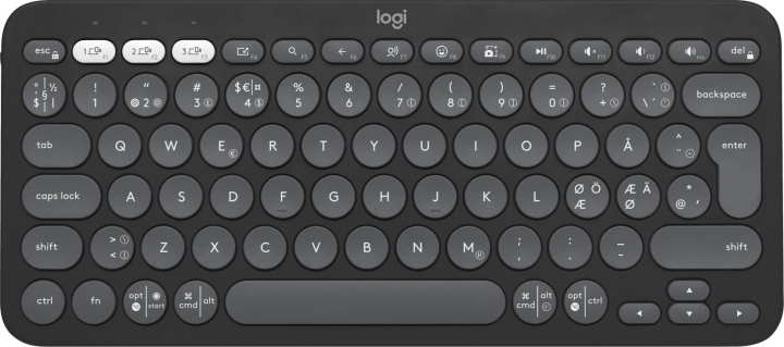 Logitech Pebble Keys 2 K380s-toetsenbord, grijs in de groep COMPUTERS & RANDAPPARATUUR / Muizen en toetsenborden / Toetsenborden bij TP E-commerce Nordic AB (D39879)