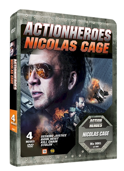 Nicolas Cage - Action Heroes Steelbook - Ltd. Collectors Edition (DVD) in de groep HOME ELECTRONICS / Audio & Beeld / TV & Accessoires / Films / DVD bij TP E-commerce Nordic AB (D40327)