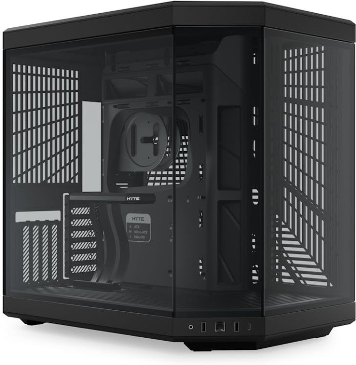 Hyte Y70 Black ATX-behuizing met panoramavenster, zwart in de groep COMPUTERS & RANDAPPARATUUR / Computeronderdelen / Chassis bij TP E-commerce Nordic AB (D40400)