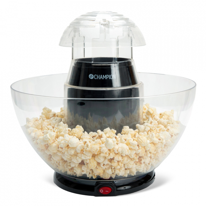 Champion Popcornmaskin Pop-in-bowl Svart Metallic in de groep HUISHOUDEN & TUIN / Huishoudelijke apparaten / Popcornmachines bij TP E-commerce Nordic AB (D40647)