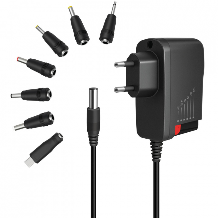 LogiLink Nätadapter 230V-> 3-12V 2A 24W in de groep COMPUTERS & RANDAPPARATUUR / Laptops & accessoires / Computeroplader bij TP E-commerce Nordic AB (D40652)