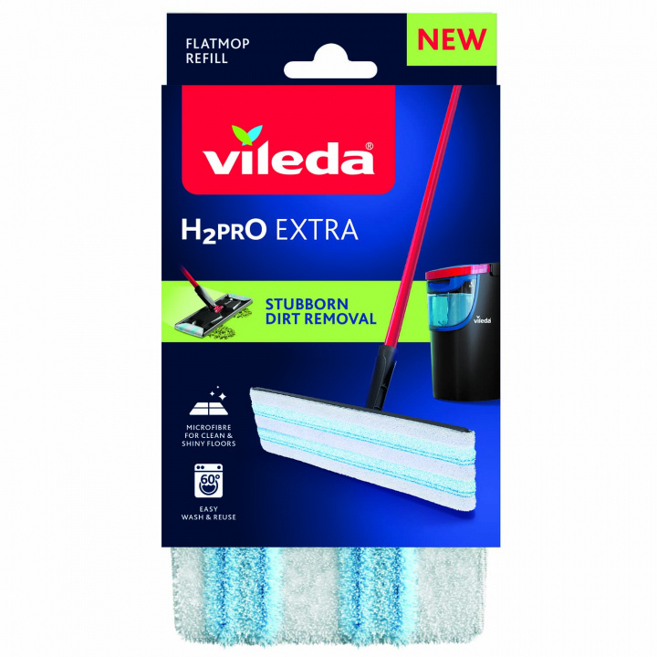 Vileda Flat mopp refill H2PRO in de groep HUISHOUDEN & TUIN / Schoonmaakproducten / Overige schoonmaakaccessoires bij TP E-commerce Nordic AB (D40677)