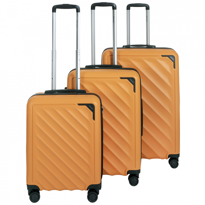 Cavalet Resväskor 3-Set Ystad Orange in de groep SPORT, VRIJE TIJD & HOBBY / Reisaccessoires / Koffers bij TP E-commerce Nordic AB (D40687)