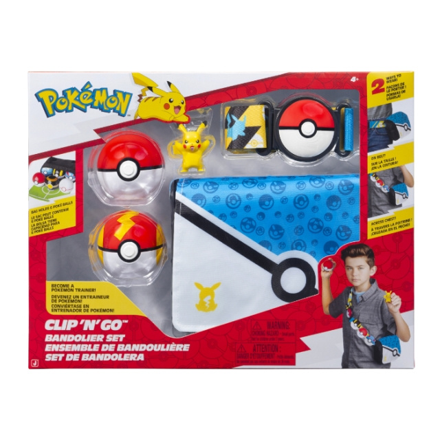 Pokémon Clip N Go-bandolierset Pikachu (PKW4171) in de groep SPEELGOED, KINDER- & BABYPRODUCTEN / Speelgoed / Figuren, Miniaturen & accessoires bij TP E-commerce Nordic AB (D40710)