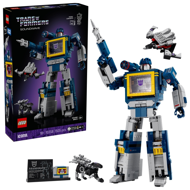 LEGO Icons - Transformers: Soundwave (10358) in de groep SPEELGOED, KINDER- & BABYPRODUCTEN / Speelgoed / Bouwspeelgoed / Lego bij TP E-commerce Nordic AB (D40719)