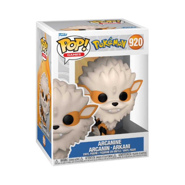 Funko Pop! Vinyl Games Pokémon Arcanine (69079) in de groep SPEELGOED, KINDER- & BABYPRODUCTEN / Speelgoed / Figuren, Miniaturen & accessoires bij TP E-commerce Nordic AB (D40787)