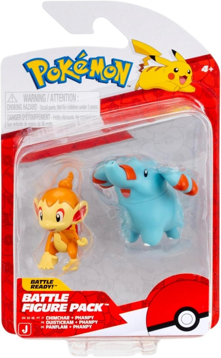 Pokémon Vechtfiguur Phanpy Chimchar (PKW4063) in de groep SPEELGOED, KINDER- & BABYPRODUCTEN / Speelgoed / Figuren, Miniaturen & accessoires bij TP E-commerce Nordic AB (D40818)