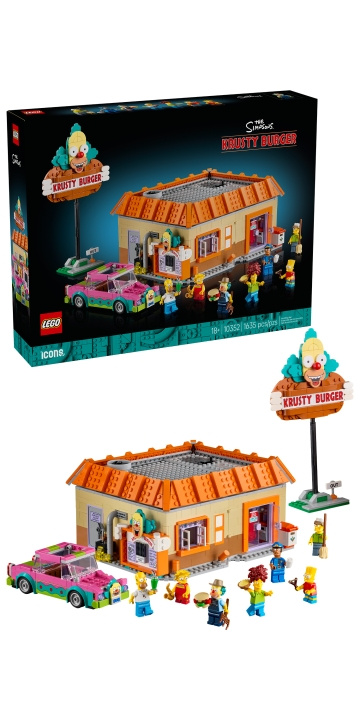 LEGO Icons - The Simpsons™: Krusty Burger (10352) in de groep SPEELGOED, KINDER- & BABYPRODUCTEN / Speelgoed / Bouwspeelgoed / Lego bij TP E-commerce Nordic AB (D40847)
