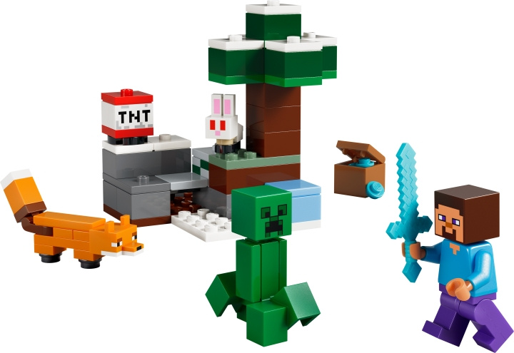 LEGO Minecraft - Steve\'s Taiga-avontuur (21583) in de groep SPEELGOED, KINDER- & BABYPRODUCTEN / Speelgoed / Bouwspeelgoed / Lego bij TP E-commerce Nordic AB (D40852)