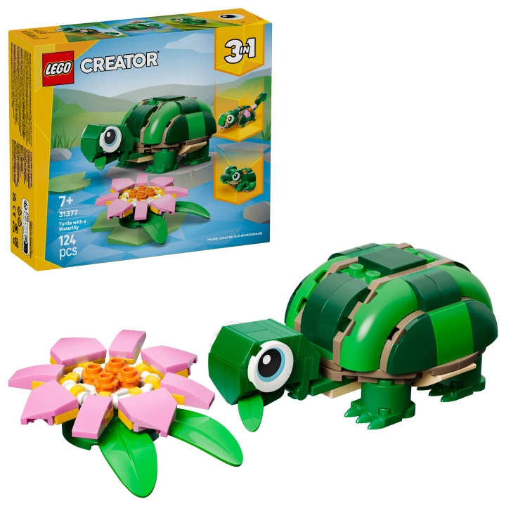 LEGO LEGO Creator - Schildpad met waterlelie (31377) in de groep SPEELGOED, KINDER- & BABYPRODUCTEN / Speelgoed / Bouwspeelgoed / Lego bij TP E-commerce Nordic AB (D40863)
