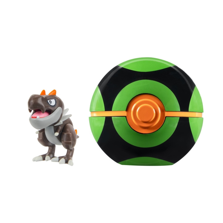 Pokémon Clip \'N\' Go Tyrunt met Dusk Ball (PKW4154) in de groep SPEELGOED, KINDER- & BABYPRODUCTEN / Speelgoed / Figuren, Miniaturen & accessoires bij TP E-commerce Nordic AB (D40895)