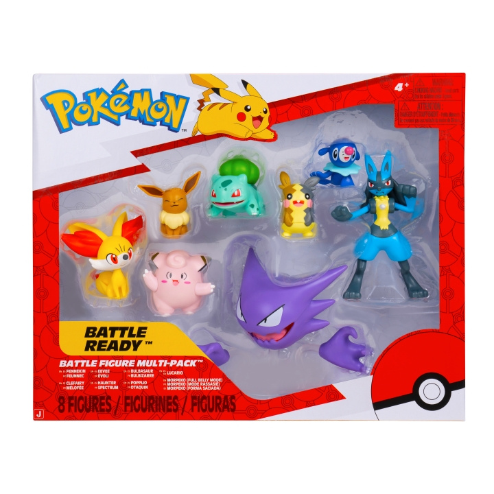 Pokémon Battle Figure 8-pack (PKW4101) in de groep SPEELGOED, KINDER- & BABYPRODUCTEN / Speelgoed / Figuren, Miniaturen & accessoires bij TP E-commerce Nordic AB (D40928)