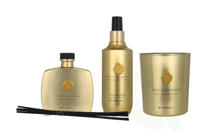 Rituals Private Collection Sweet Jasmine 660 ml Mini Fragrance Sticks/Scented Candle 360g/Mini Fragrance Sticks Bottle 100ml/Home Perfume 200ml in de groep BEAUTY & HEALTH / Geuren & Parfum / Overige geuren / Geurkaarsen bij TP E-commerce Nordic AB (D40965)
