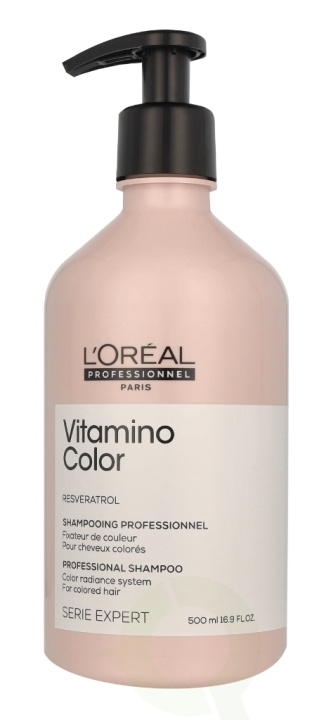 L\'Oreal Serie Expert Vitamino Color Shampoo 500 ml Color Radiance System/For Colored Hair in de groep BEAUTY & HEALTH / Haar & Styling / Haarverzorging / Shampoo bij TP E-commerce Nordic AB (D40990)