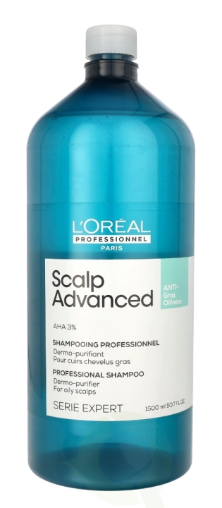 L\'Oreal Serie Expert Scalp Advanced Professional Shampoo 1500 ml Dermo-Purifier For Oily Scalps in de groep BEAUTY & HEALTH / Haar & Styling / Haarverzorging / Shampoo bij TP E-commerce Nordic AB (D41009)